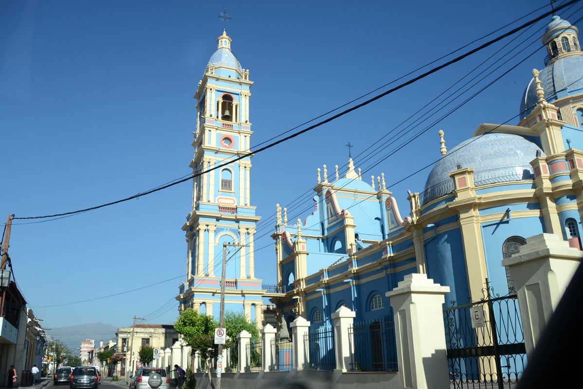 14-1 Beautiful Blue Coloured Iglesia Nuestra Senora de la Candelaria Church Salta Argentina